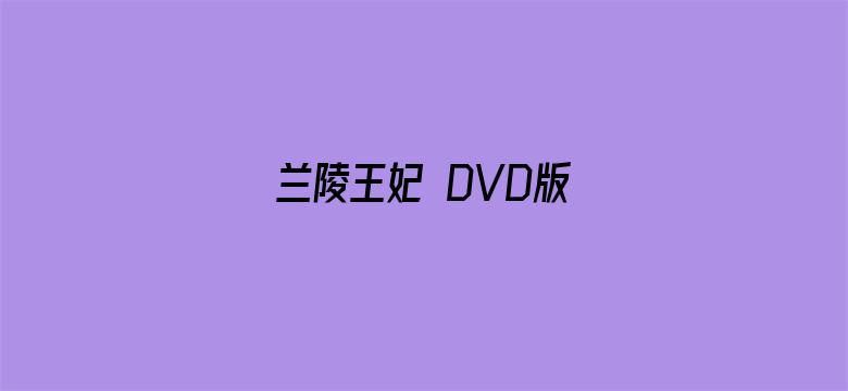 兰陵王妃 DVD版